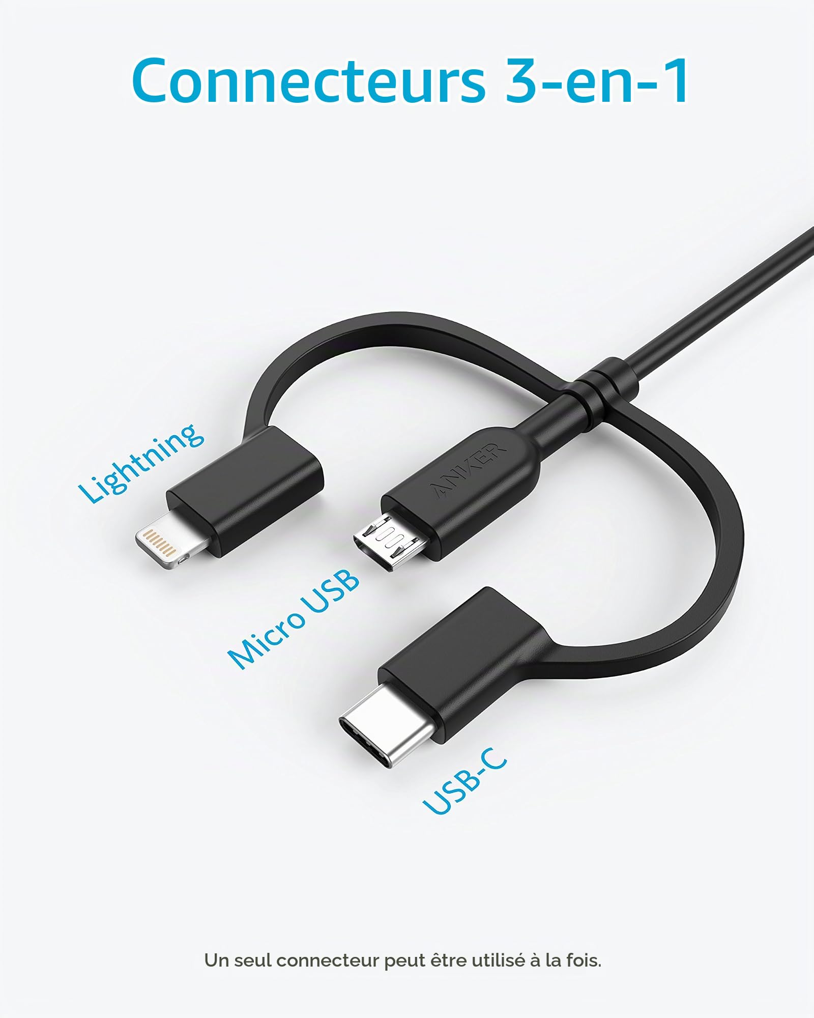 anker-powerline-ii-c-ble-3-en-1-usb-c-lightning-micro-usb-0-9-m image 2