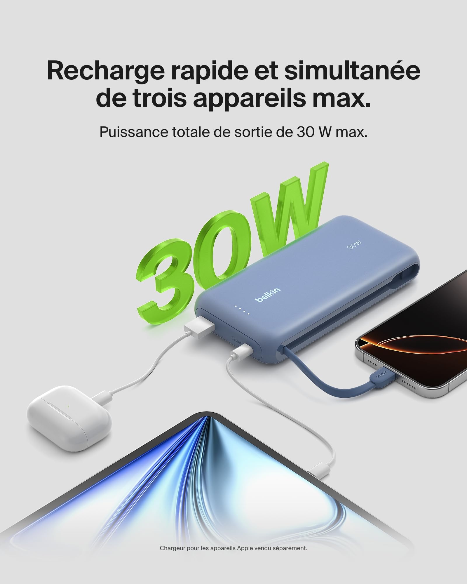 belkin-boostcharge-batterie-externe-20000-mah-30w-avec-c-ble-usb-c-int-gr-bleu image 3