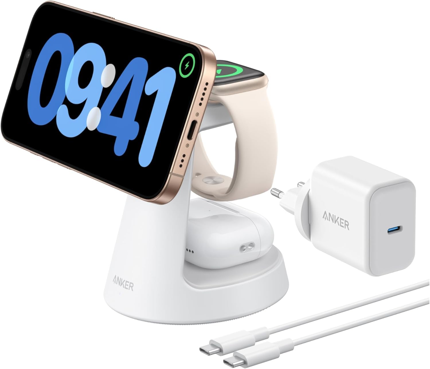 anker-maggo-chargeur-induction-3-en-1-15w-socle-qi2-magsafe-adaptateur-40w image 2