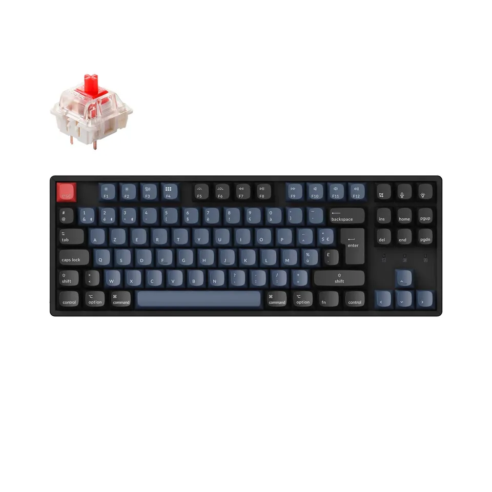 keychron-k8-pro-clavier-m-canique-sans-fil-qmk-via-75-iso-fr image 1