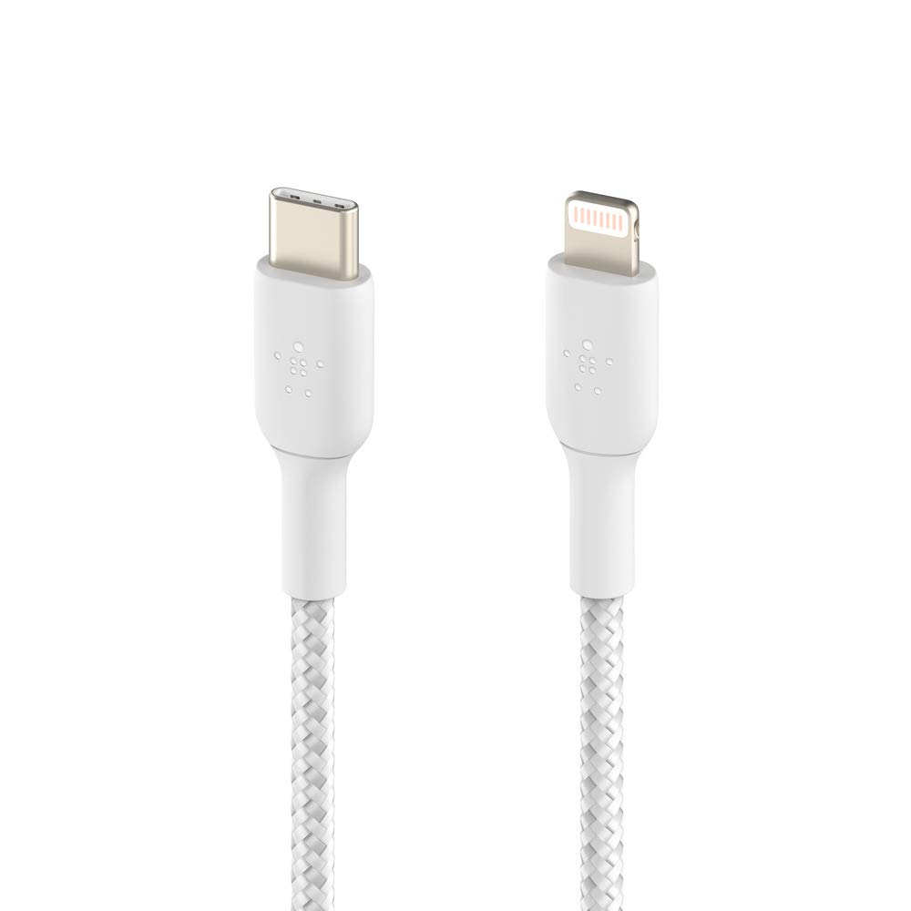 belkin-boostcharge-c-ble-usb-c-vers-lightning-tress-3m-blanc image 2