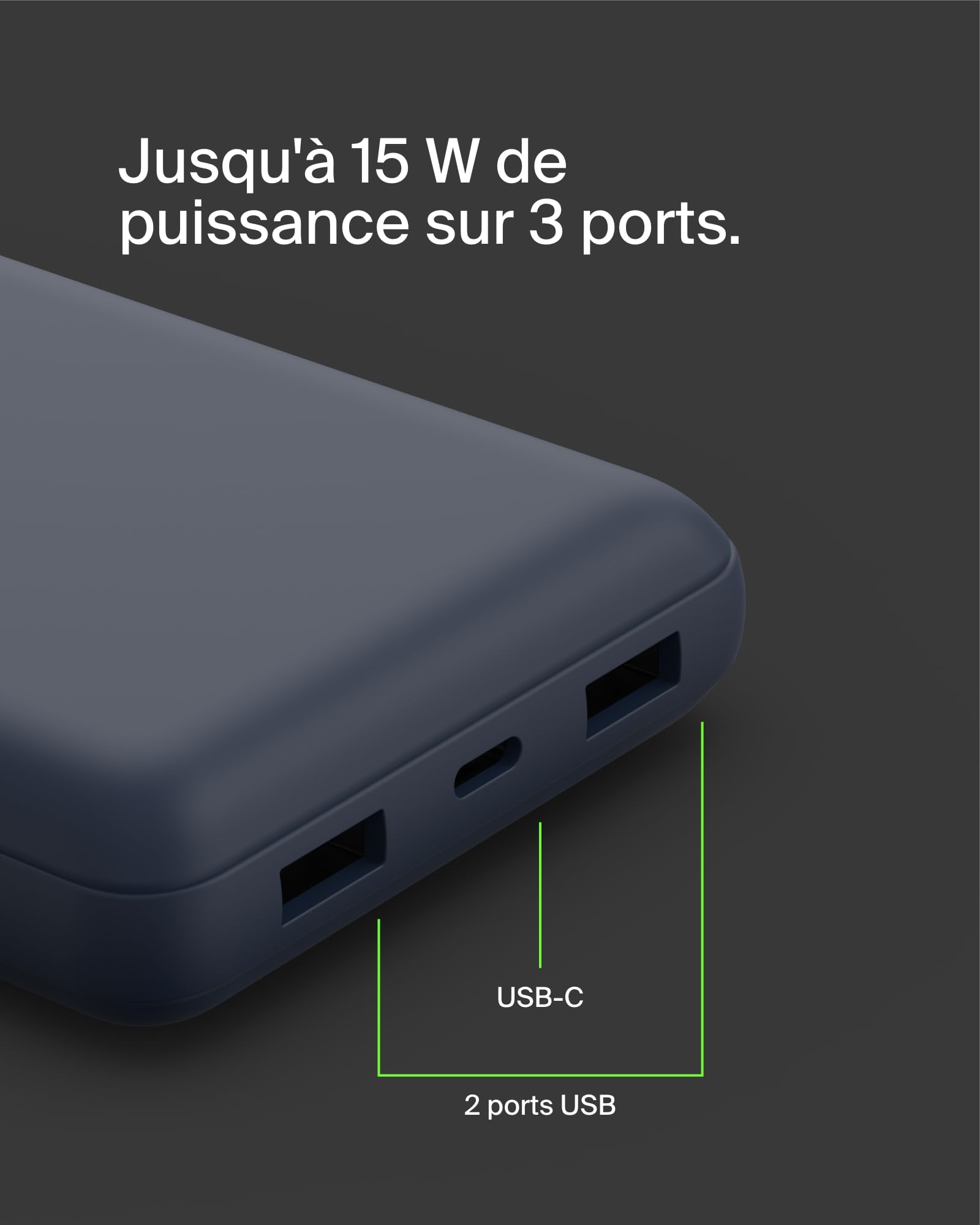 belkin-batterie-externe-usb-c-20000-mah-15w-3-ports-bleu image 6