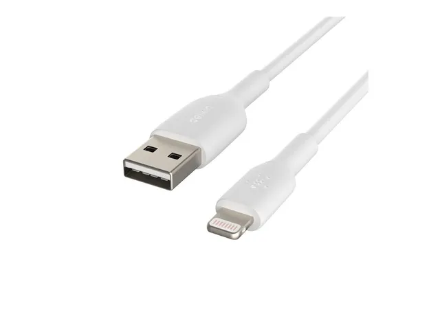 belkin-boost-charge-c-ble-usb-a-vers-lightning-mfi-1-m-blanc image 1