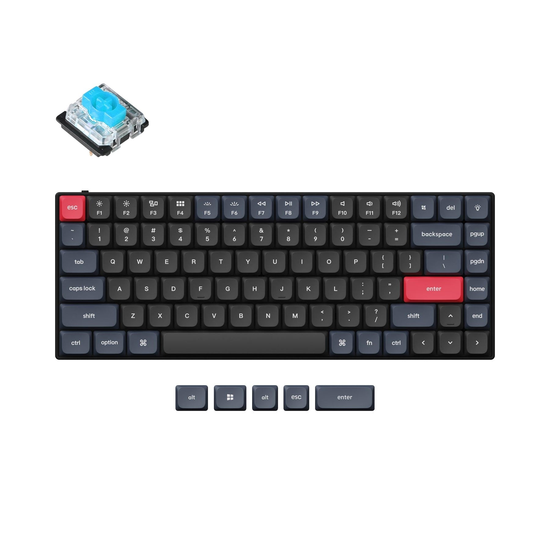 keychron-s1-qmk-clavier-m-canique-personnalis-filaire-low-profile-ansi-us-alumin image 2