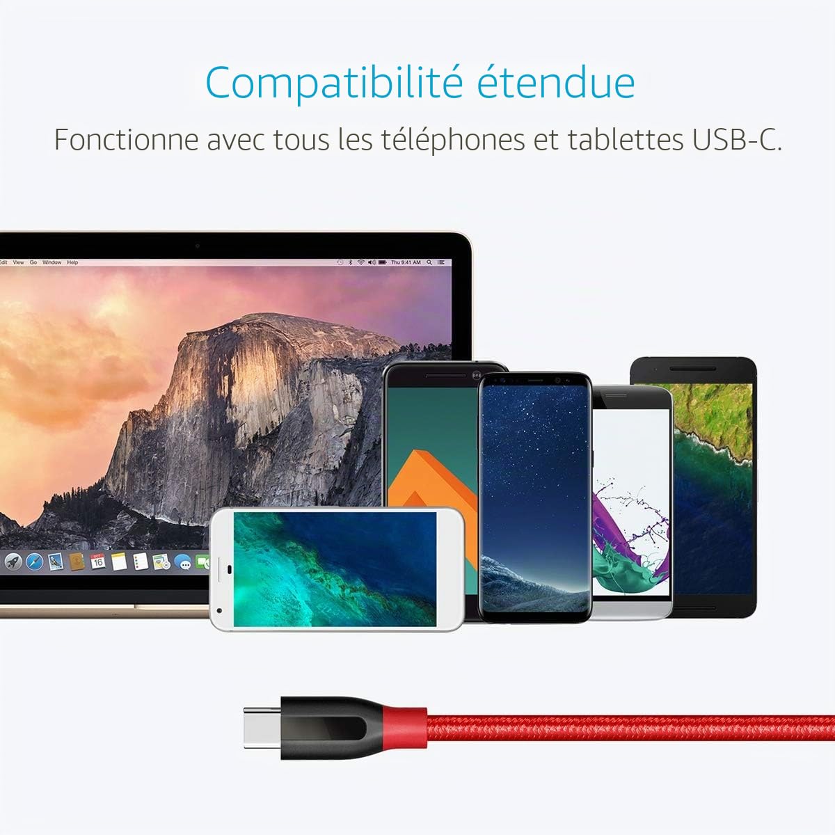 anker-powerline-c-ble-usb-c-vers-usb-a-3-0-nylon-0-9-m image 5
