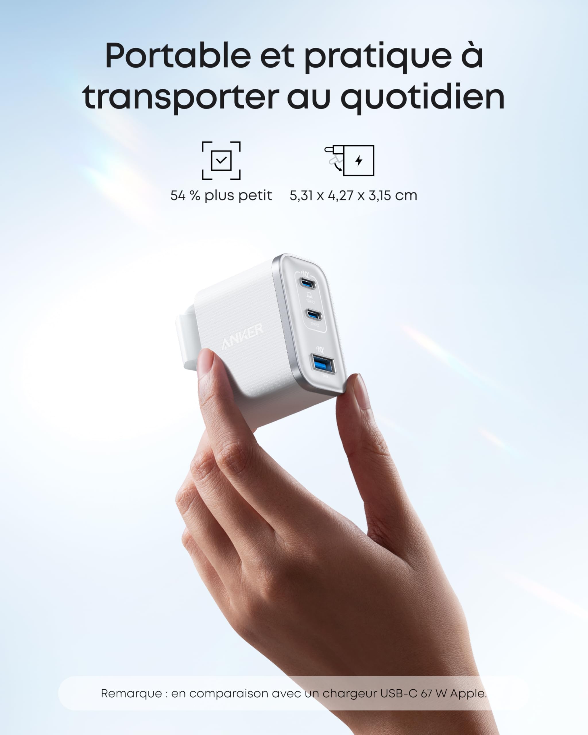 anker-nano-chargeur-usb-c-70w-3-ports-avec-c-ble-1-5-m image 3