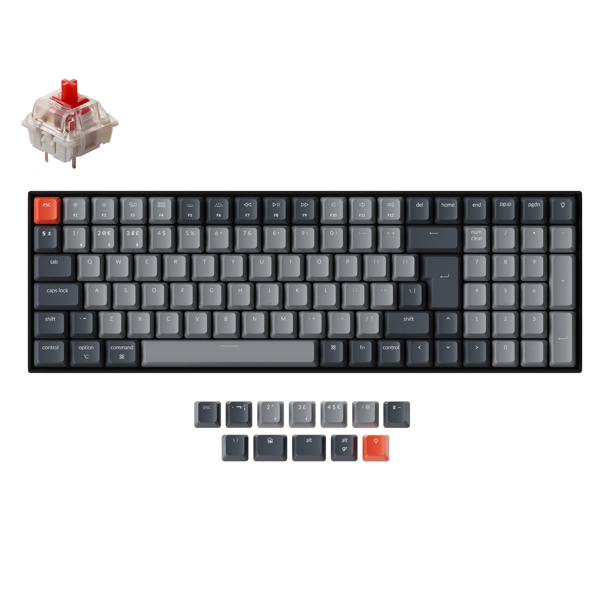 keychron-k4-version-2-clavier-m-canique-sans-fil-96-uk-iso image 4