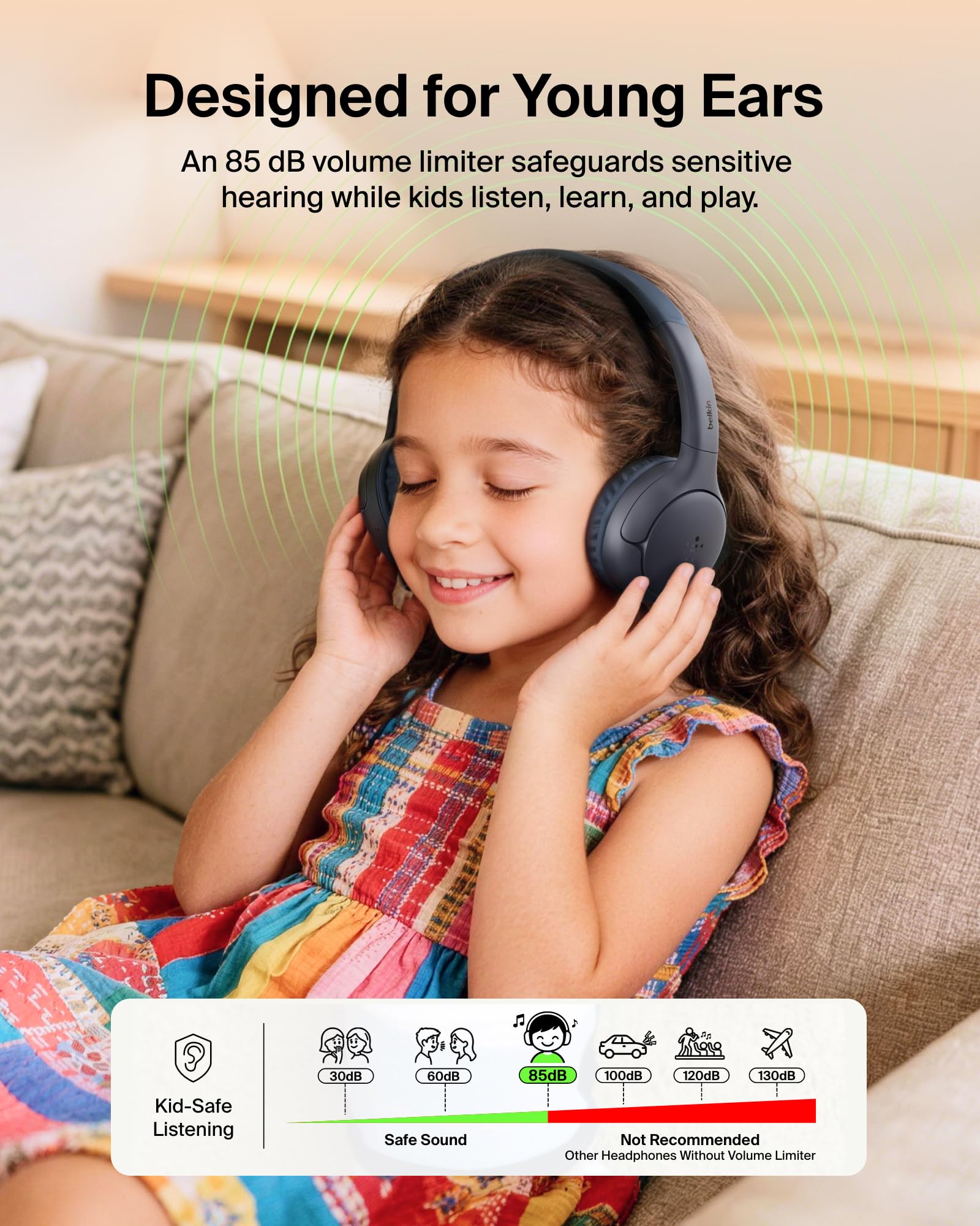 belkin-soundform-mini-2-casque-bluetooth-enfant-55h-noir image 3