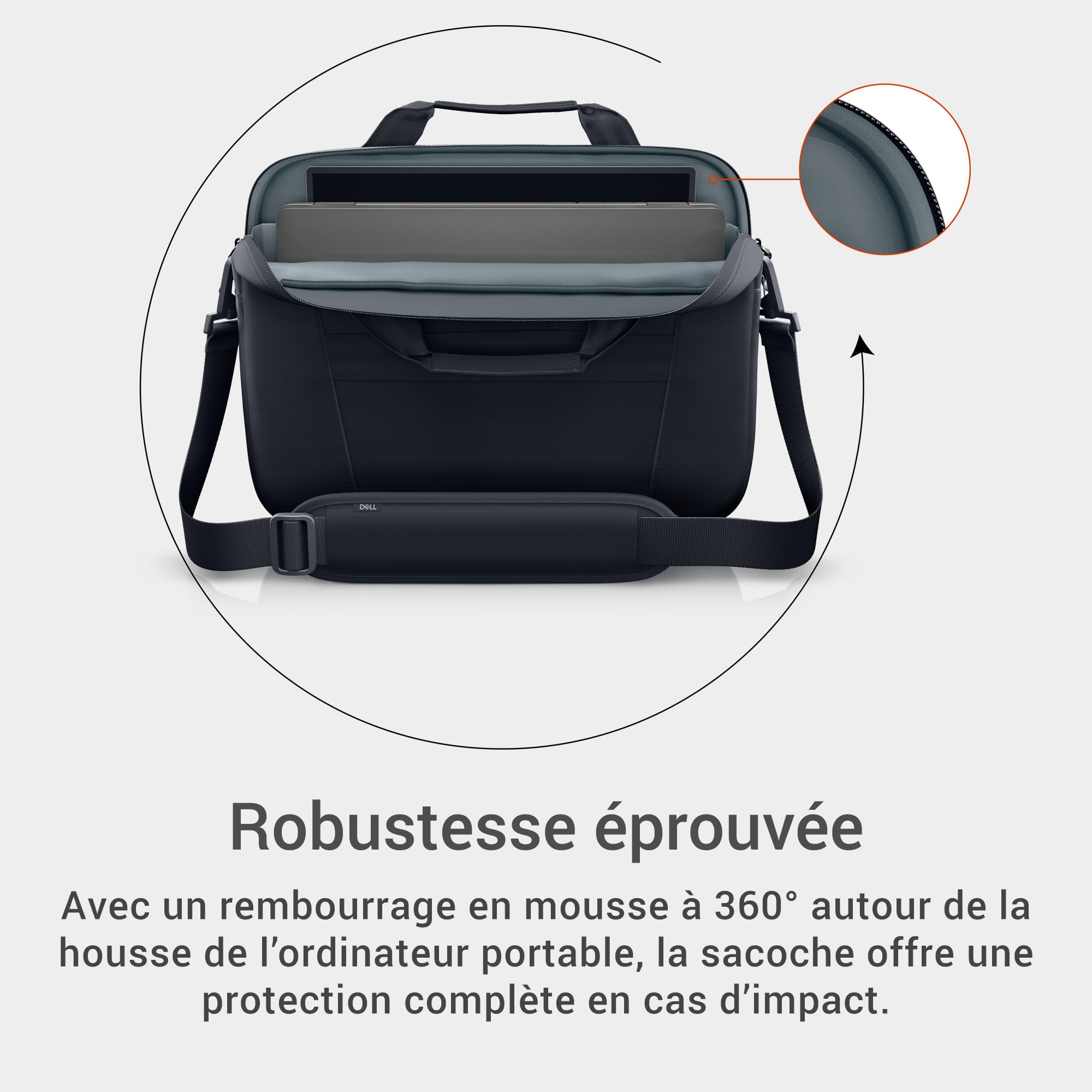 dell-ecoloop-pro-slim-sacoche-bandouli-re-pour-pc-15-6-pouces image 2