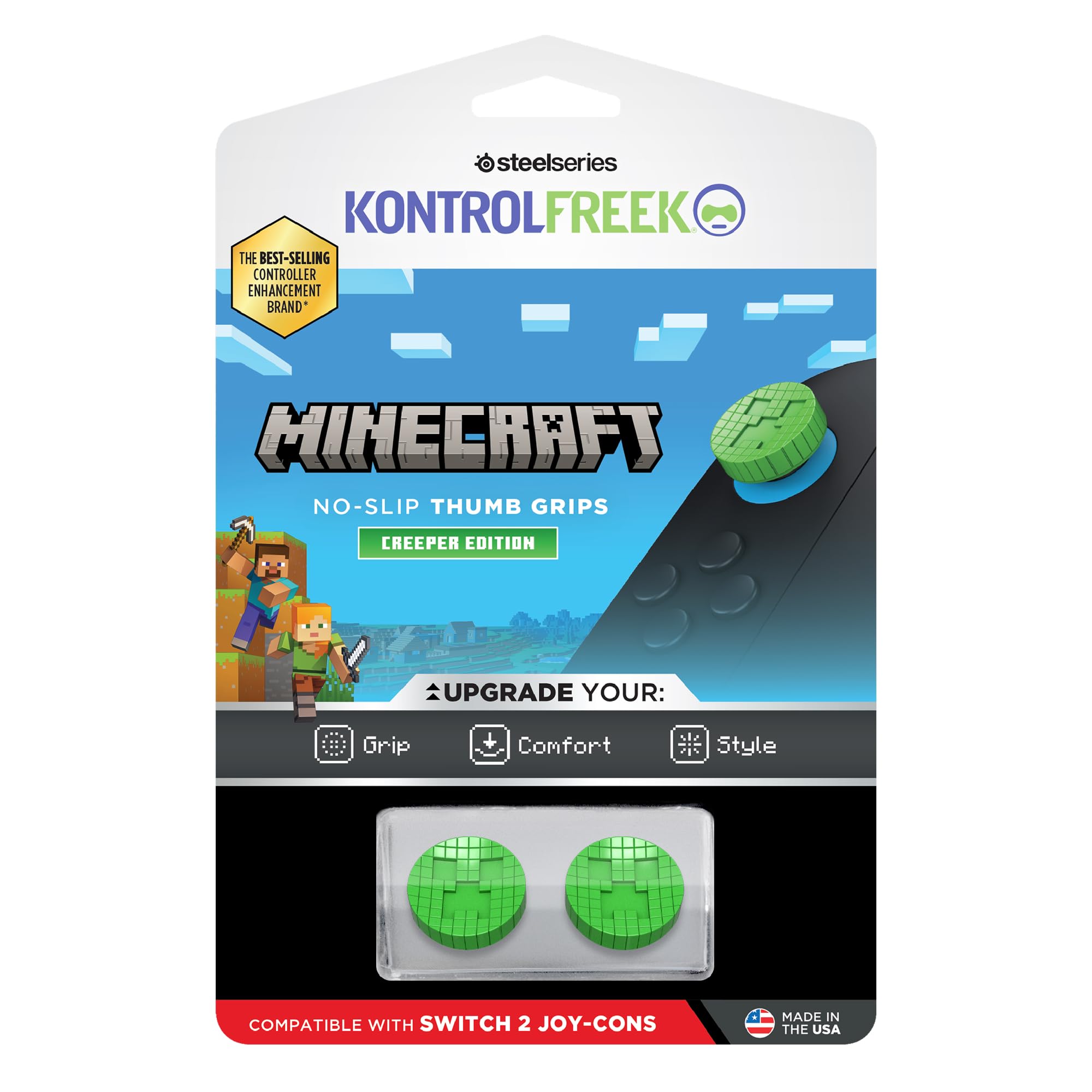 kontrolfreek-minecraft-creeper-edition-grips-pour-manette-switch image 6