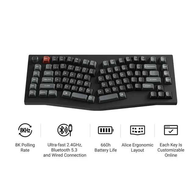 keychron-v10-ultra-8k-clavier-m-canique-custom-sans-fil-75-us-ansi image 1