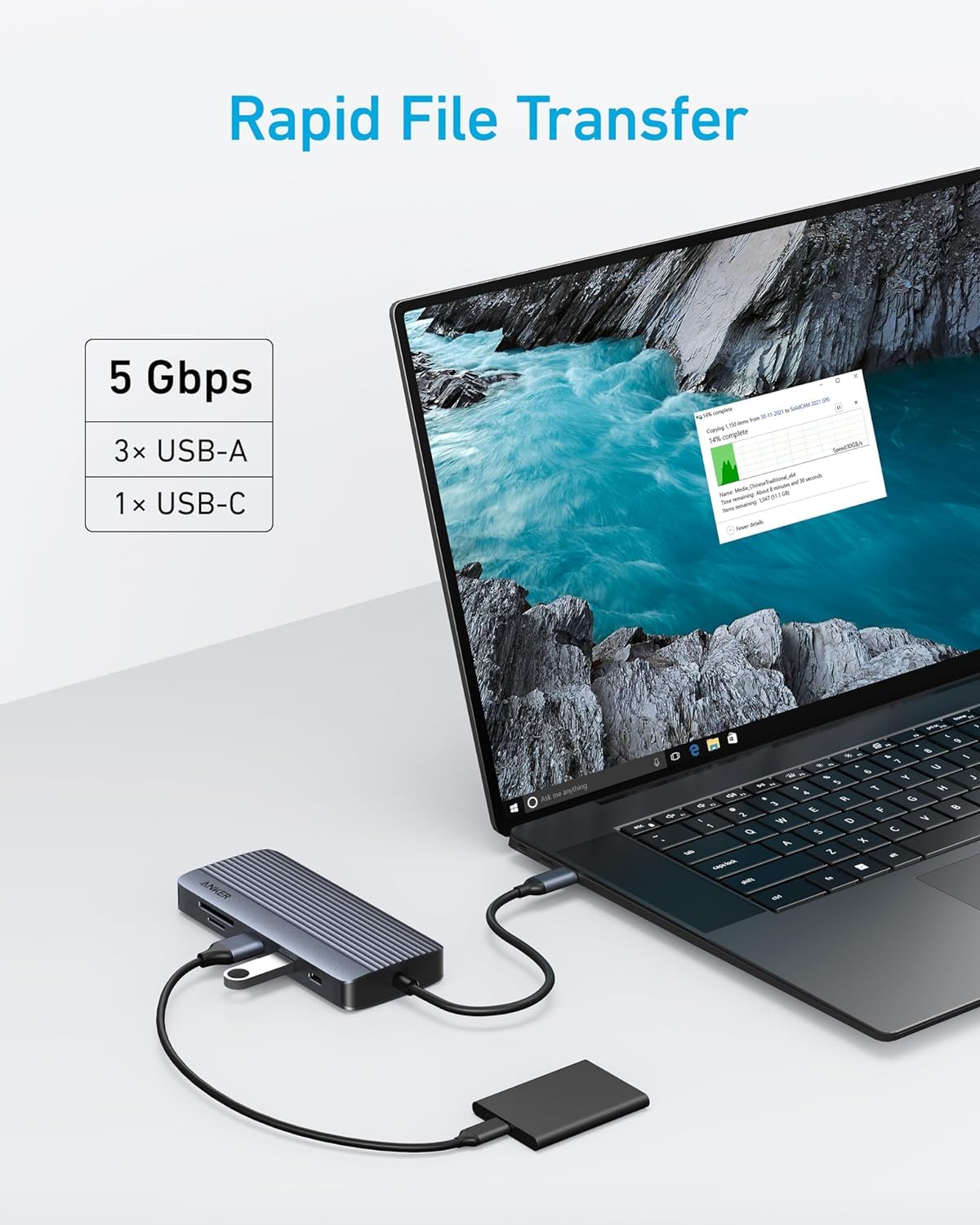 anker-hub-usb-c-10-en-1-double-cran-4k-hdmi-vga image 4