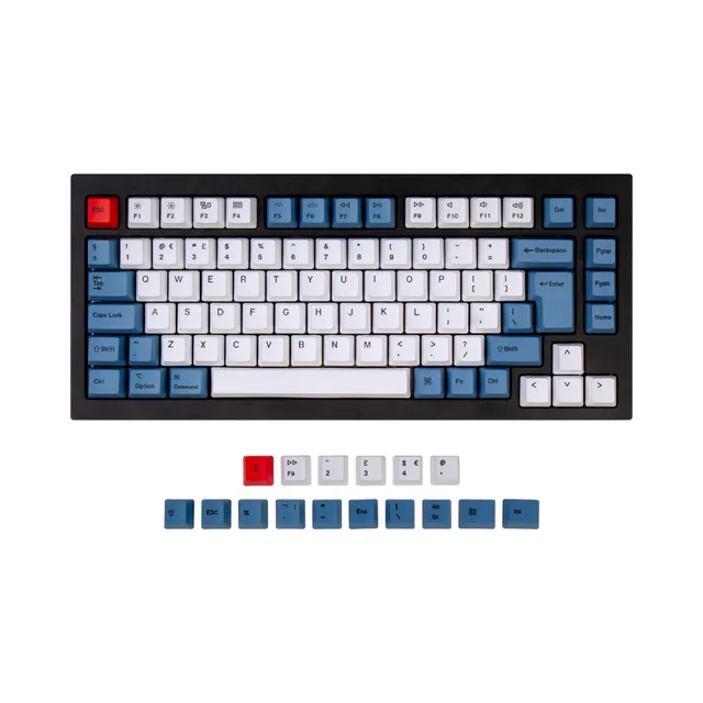 keychron-iso-q1-q1-pro-v1-k2-k2-pro-set-de-keycaps-oem-pbt-dye-sub-bleu image 1