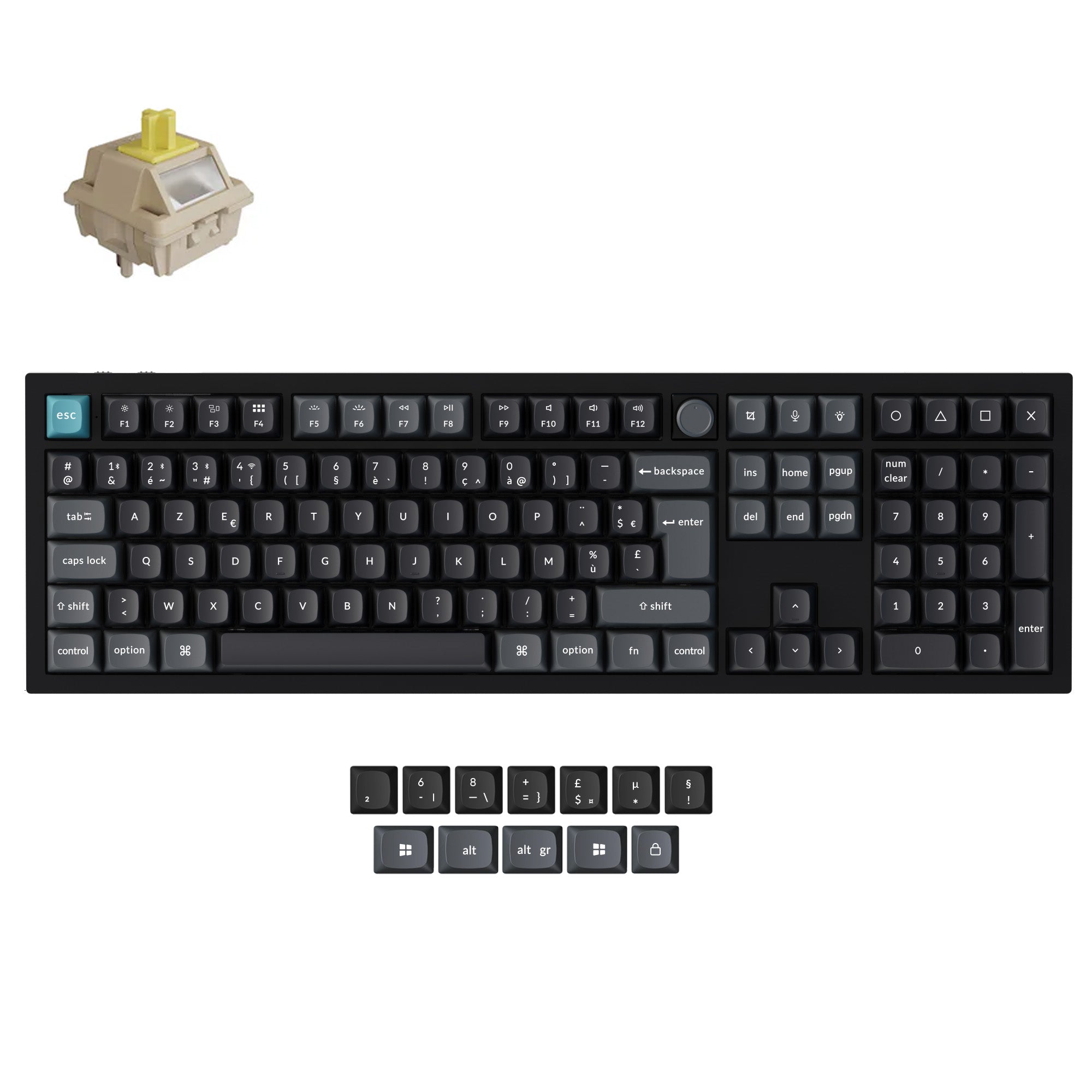 keychron-q6-ultra-8k-clavier-m-canique-custom-sans-fil-100-iso-fr-azerty image 8
