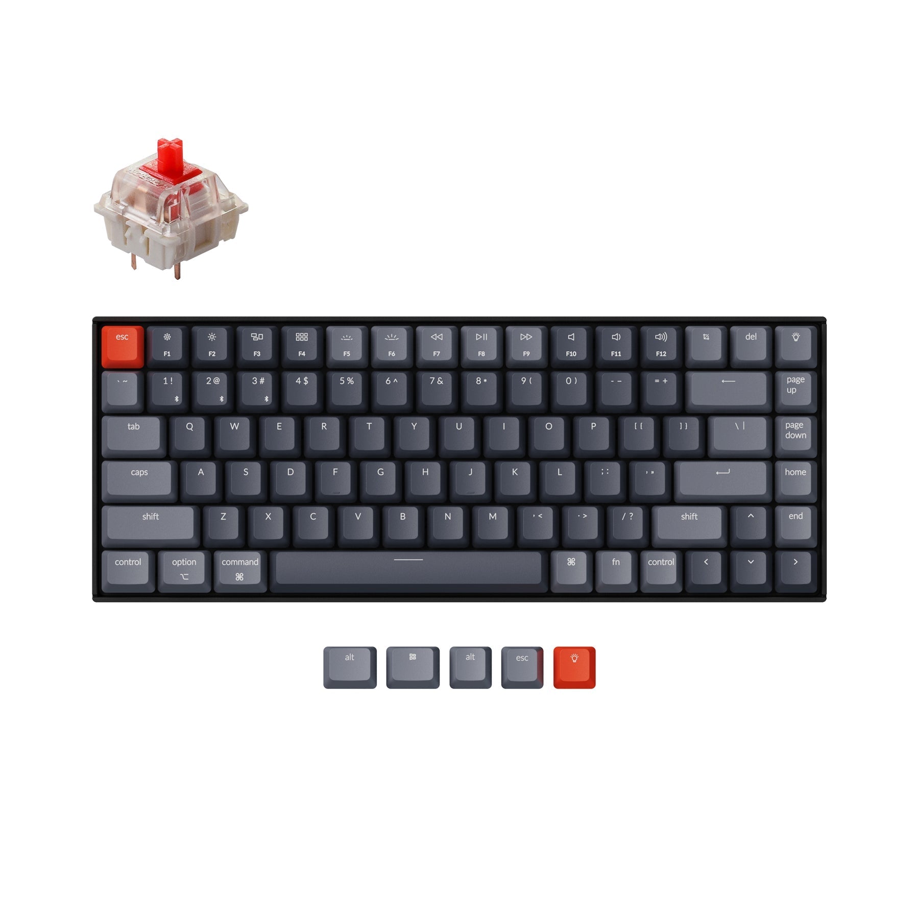 keychron-k2-version-2-clavier-m-canique-sans-fil-75-us-ansi-anglais image 7