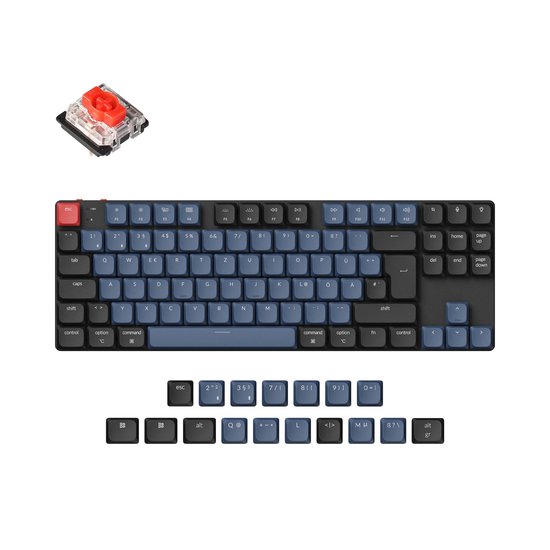 clavier-m-canique-sans-fil-ultra-fin-keychron-k1-pro-qmk-via-iso-80-tkl image 5