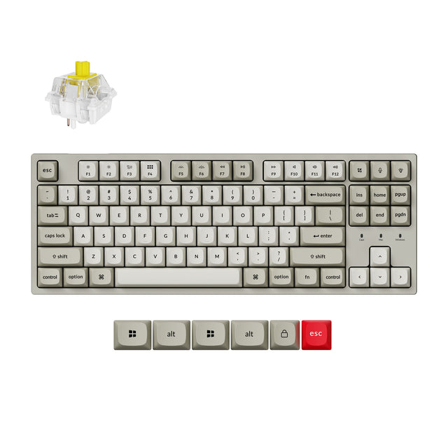 keychron-c1-pro-8k-clavier-m-canique-filaire-custom-tkl-80-us-ansi-qmk image 3