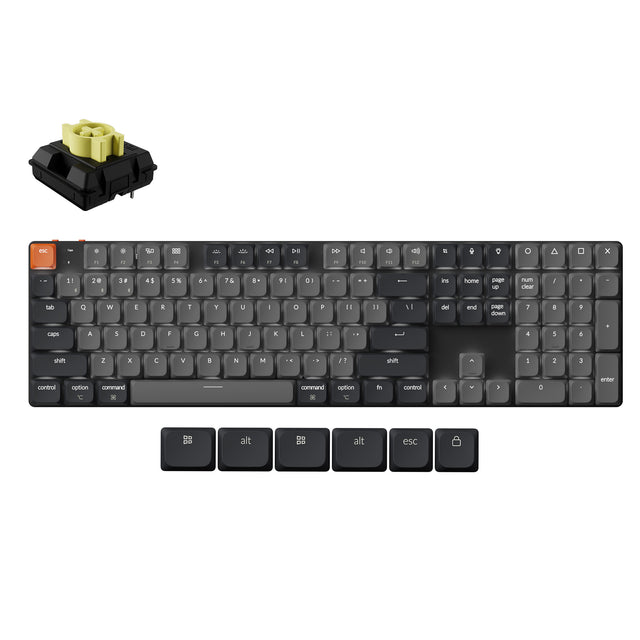keychron-k5-version-2-qmk-clavier-m-canique-sans-fil-ultra-fin-100-us-ansi image 3