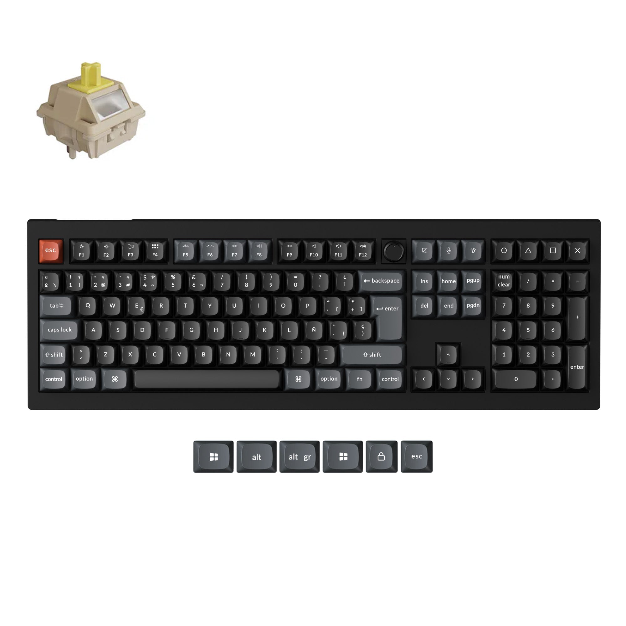 keychron-v6-ultra-8k-clavier-m-canique-custom-sans-fil-100-iso image 6
