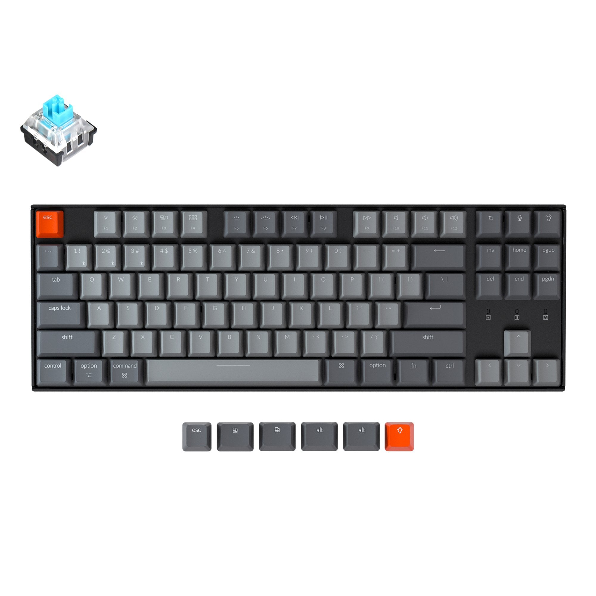 keychron-k8-clavier-m-canique-sans-fil-tenkeyless-ansi-us image 8
