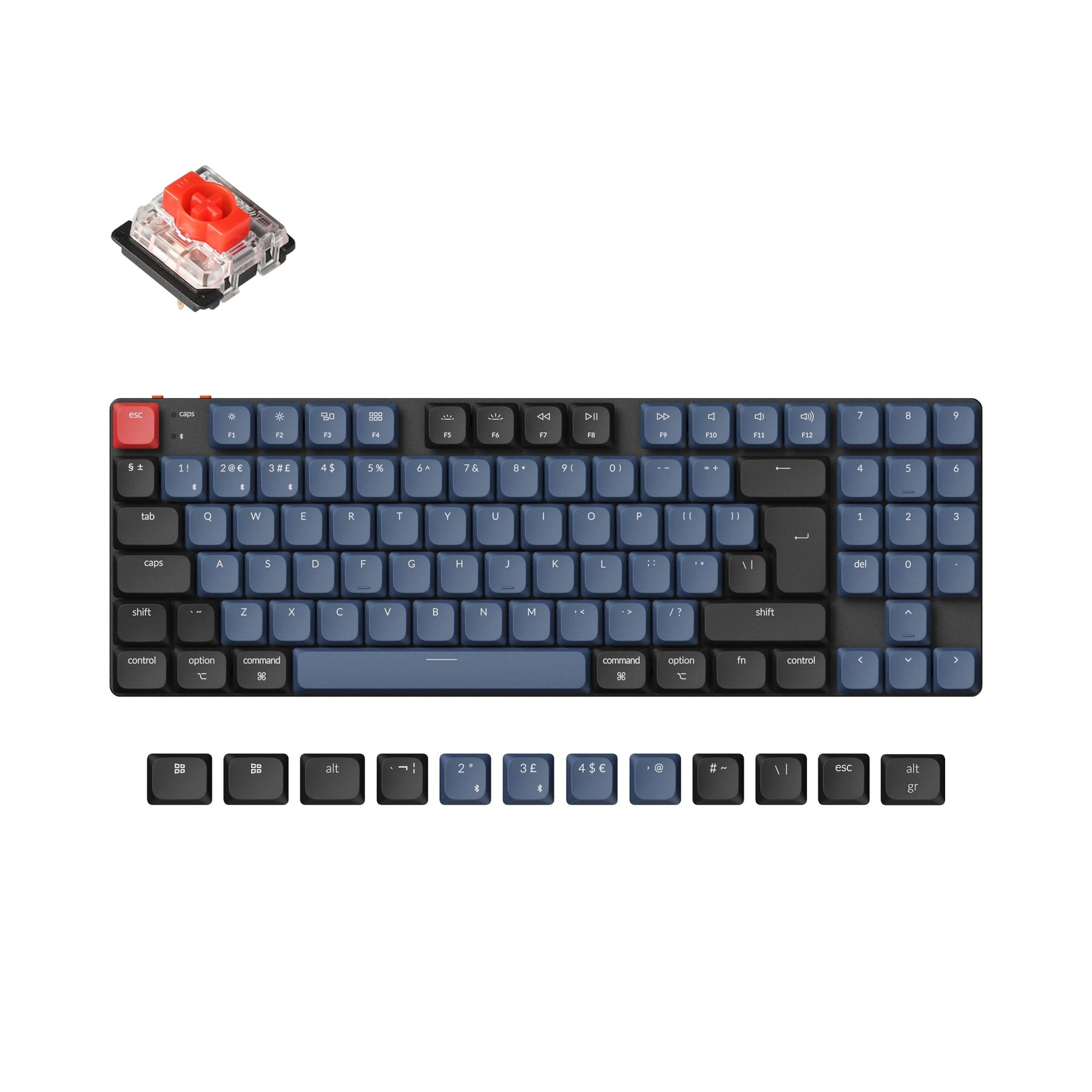 keychron-k13-pro-qmk-via-clavier-m-canique-sans-fil-ultra-fin-80-iso-fran-ais image 1