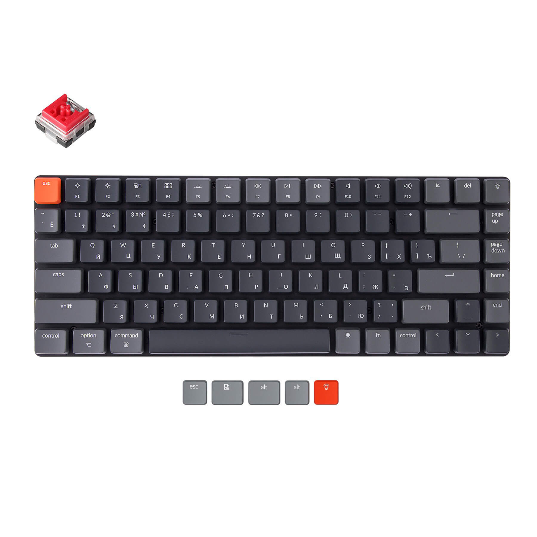 keychron-k3-version-2-clavier-m-canique-ultra-fin-sans-fil-ru-russe image 3