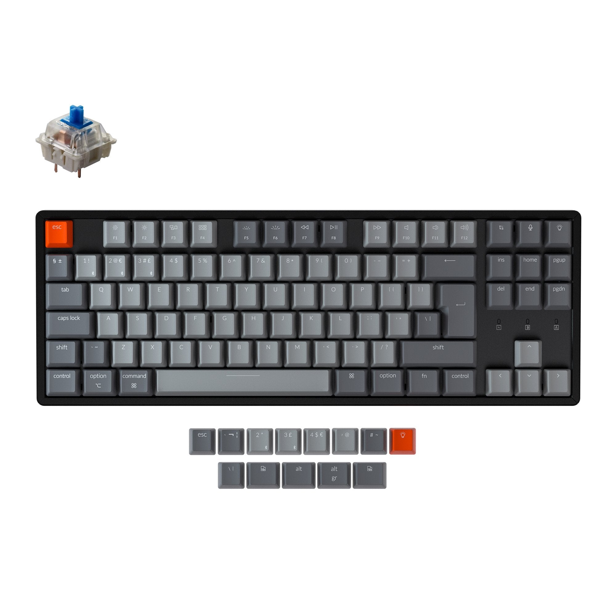 keychron-k8-clavier-m-canique-sans-fil-tenkeyless-disposition-uk-iso image 2