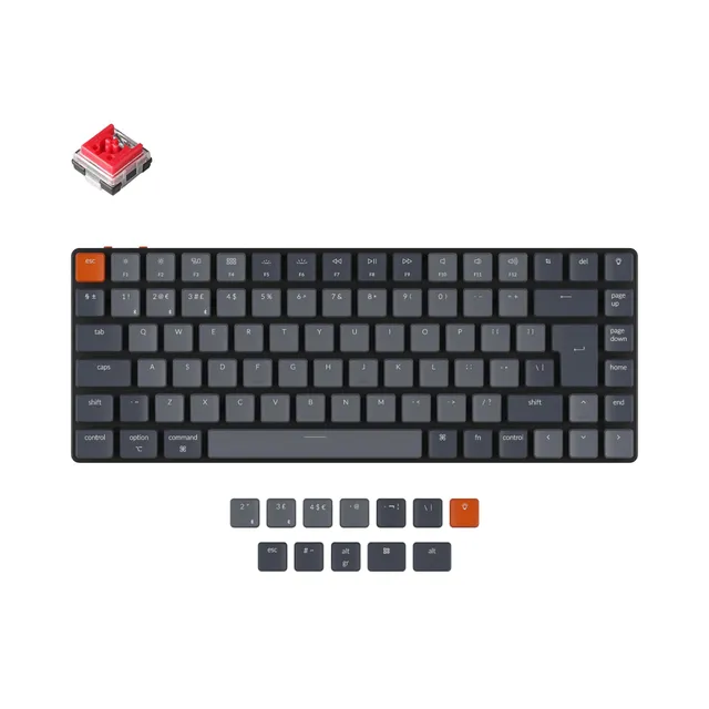 keychron-k3-version-2-clavier-m-canique-sans-fil-ultra-fin-uk-iso image 1