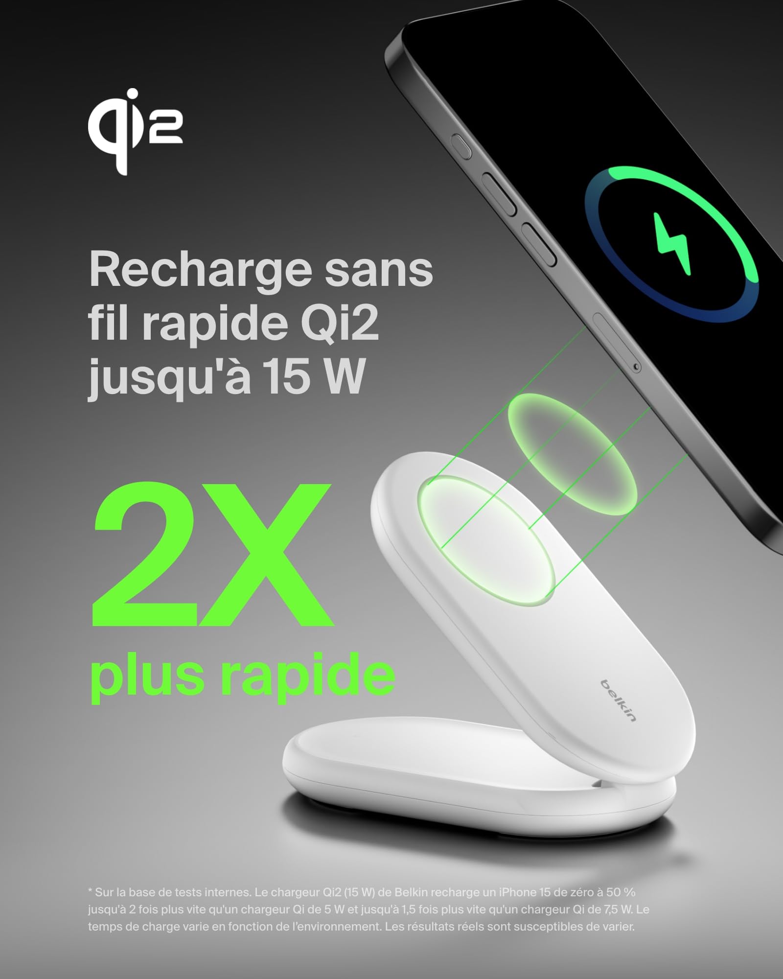 belkin-boostcharge-socle-pliable-qi2-15w-magsafe-blanc image 2