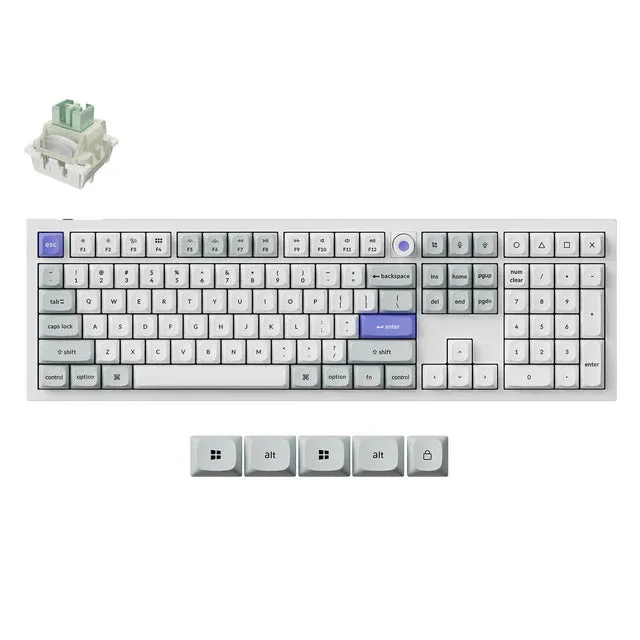 keychron-q6-he-8k-clavier-magn-tique-filaire-100-us-ansi-avec-bouton image 1