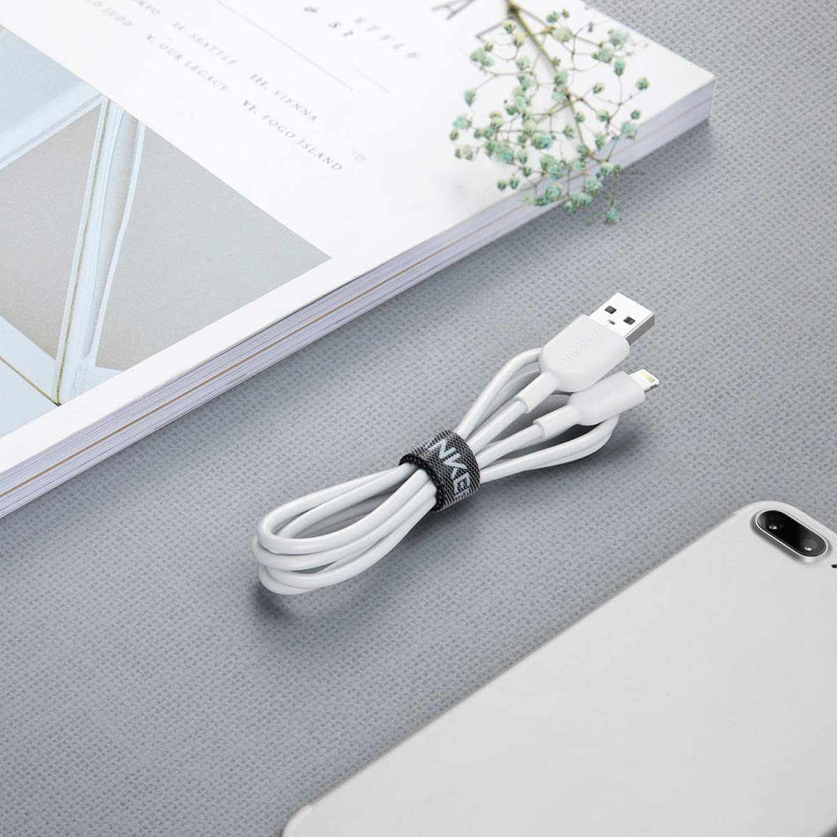 anker-powerline-ii-c-ble-lightning-vers-usb-blanc-0-9-m image 6