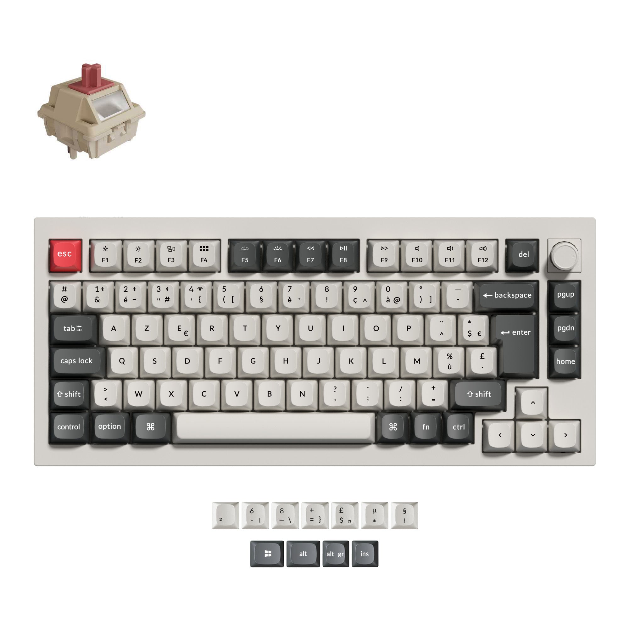 keychron-q1-ultra-8k-clavier-m-canique-custom-sans-fil-75-iso image 8