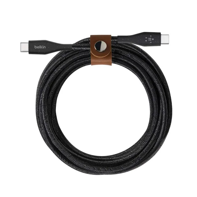 belkin-c-ble-usb-c-vers-usb-c-boostcharge-1-2-m-noir-avec-sangle image 1