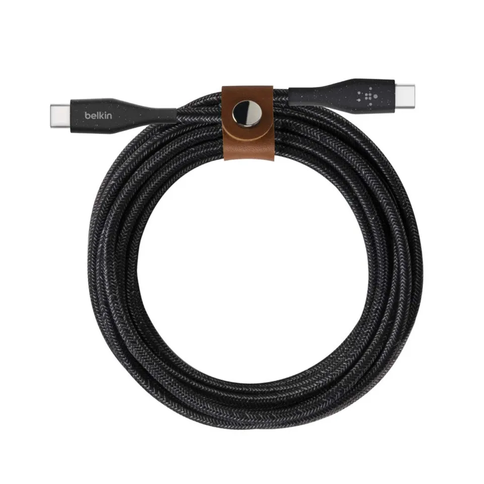 belkin-c-ble-usb-c-vers-usb-c-boostcharge-1-2-m-noir-avec-sangle image 1