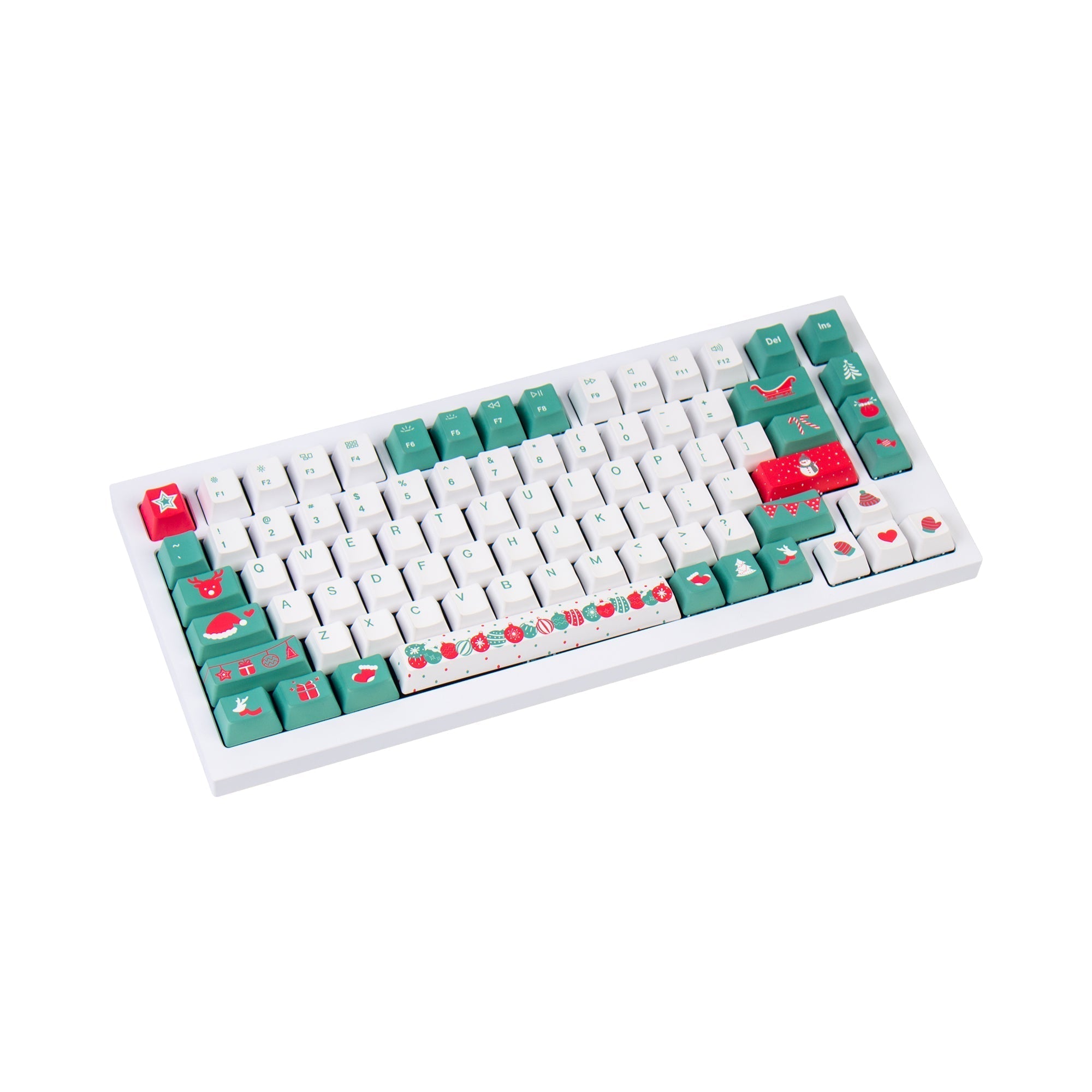 keychron-oem-dye-sub-pbt-set-de-keycaps-christmas-tree-ansi image 4