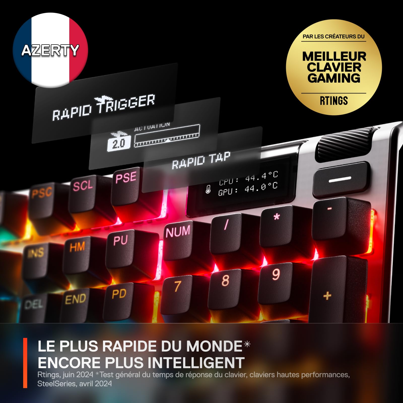 steelseries-apex-pro-gen-3-clavier-gamer-azerty-hypermagnetic image 3