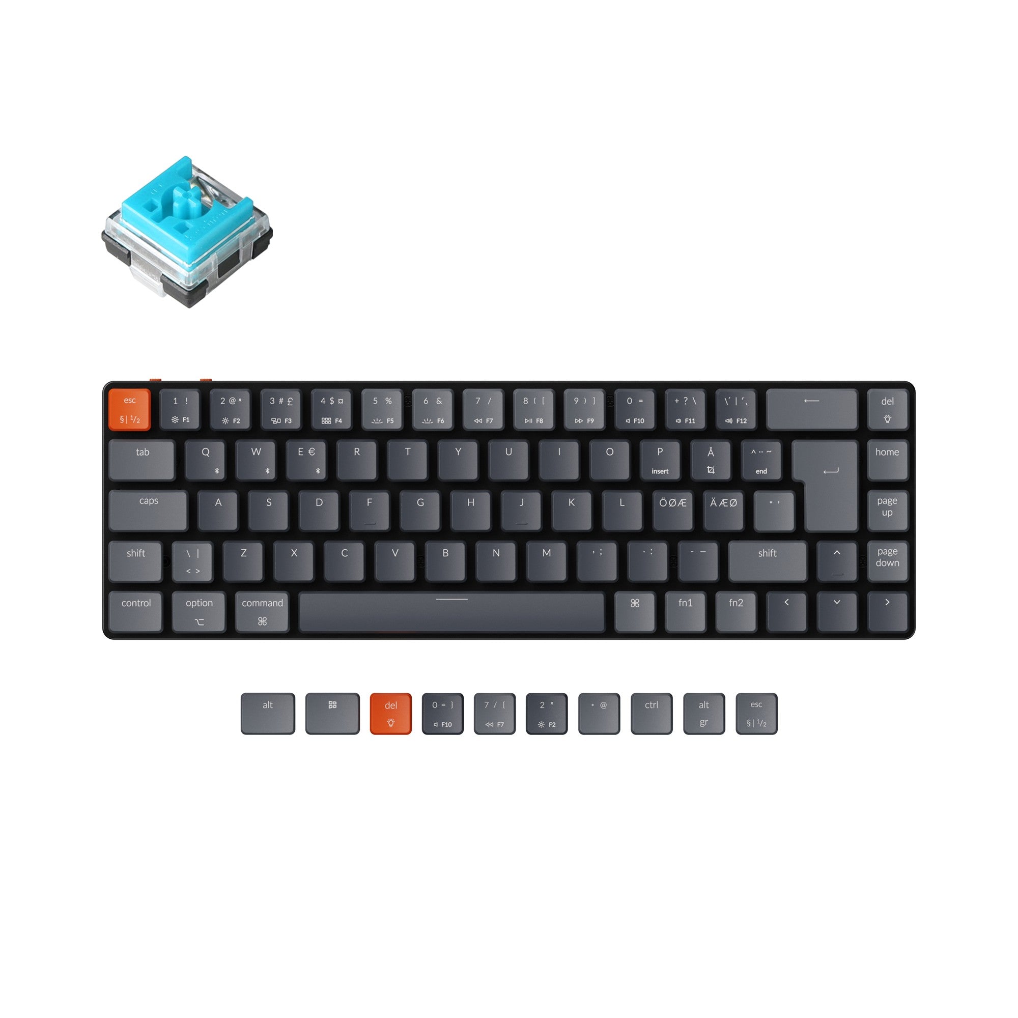 keychron-k7-ultra-fin-clavier-m-canique-sans-fil-nordic-iso-65 image 5