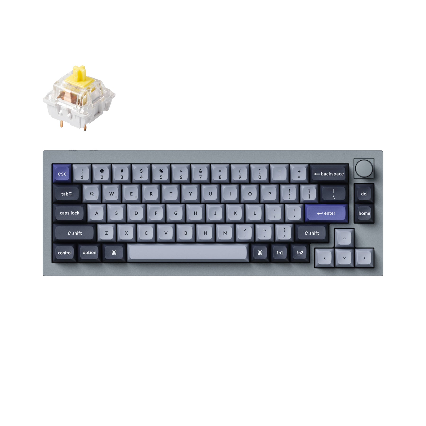 keychron-q2-pro-clavier-m-canique-custom-sans-fil-qmk-via-ansi-us image 6