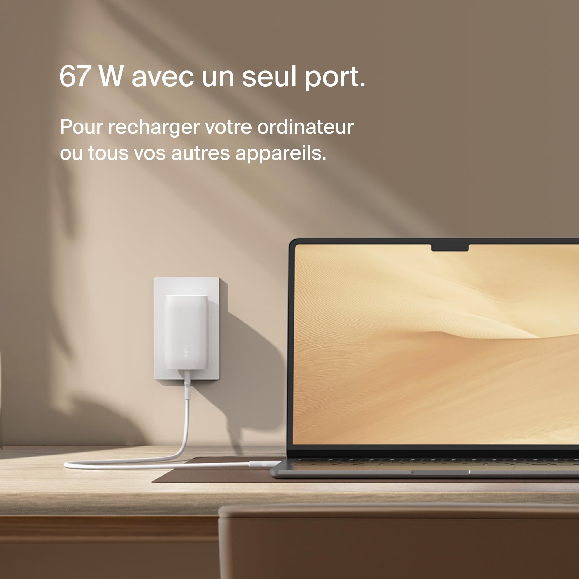 belkin-boostcharge-chargeur-secteur-3-ports-usb-c-67w-pps-blanc image 3