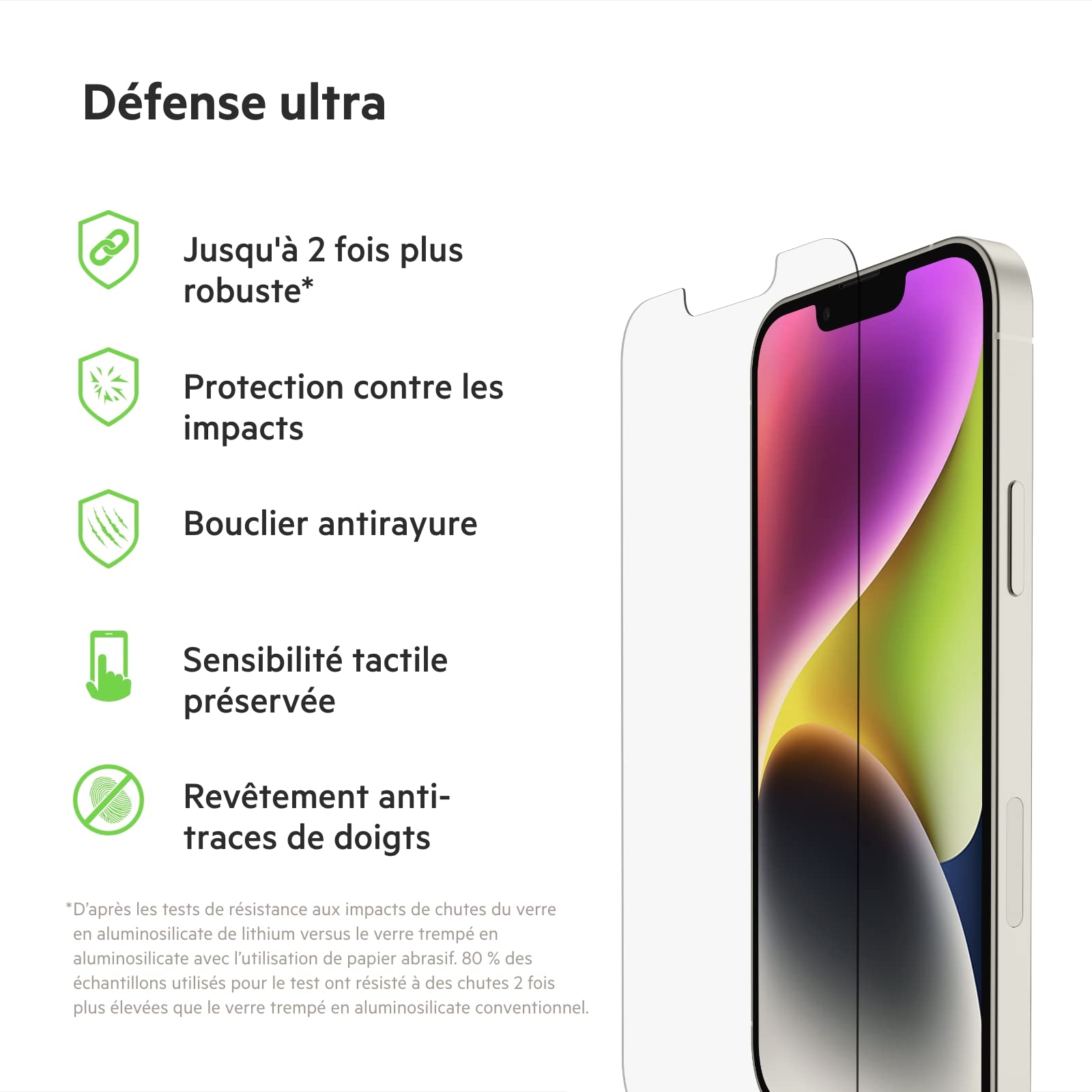 belkin-ultraglass-ova078zz-protection-d-cran-pour-iphone-14-13-13-pro image 2