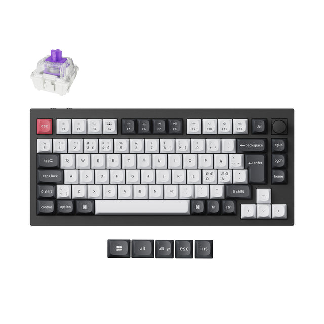 keychron-q1-he-clavier-custom-sans-fil-qmk-75-iso image 3
