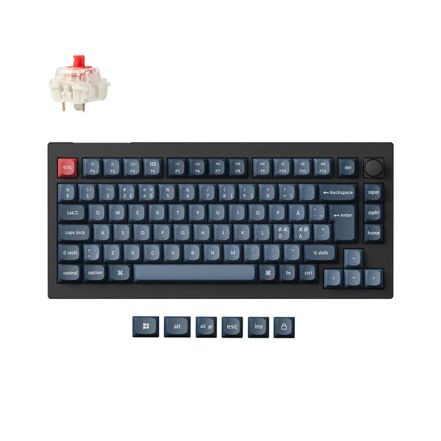 keychron-v1-max-qmk-clavier-m-canique-sans-fil-75-iso image 1