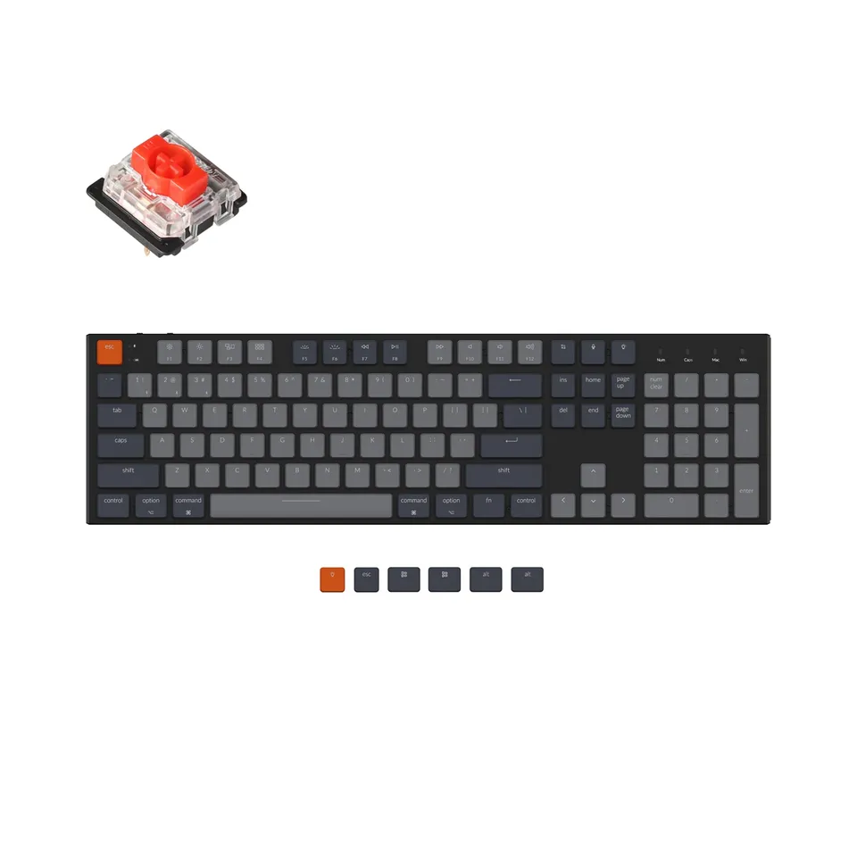 keychron-k5-clavier-m-canique-sans-fil-ultra-fin-tkl-us-ansi image 1