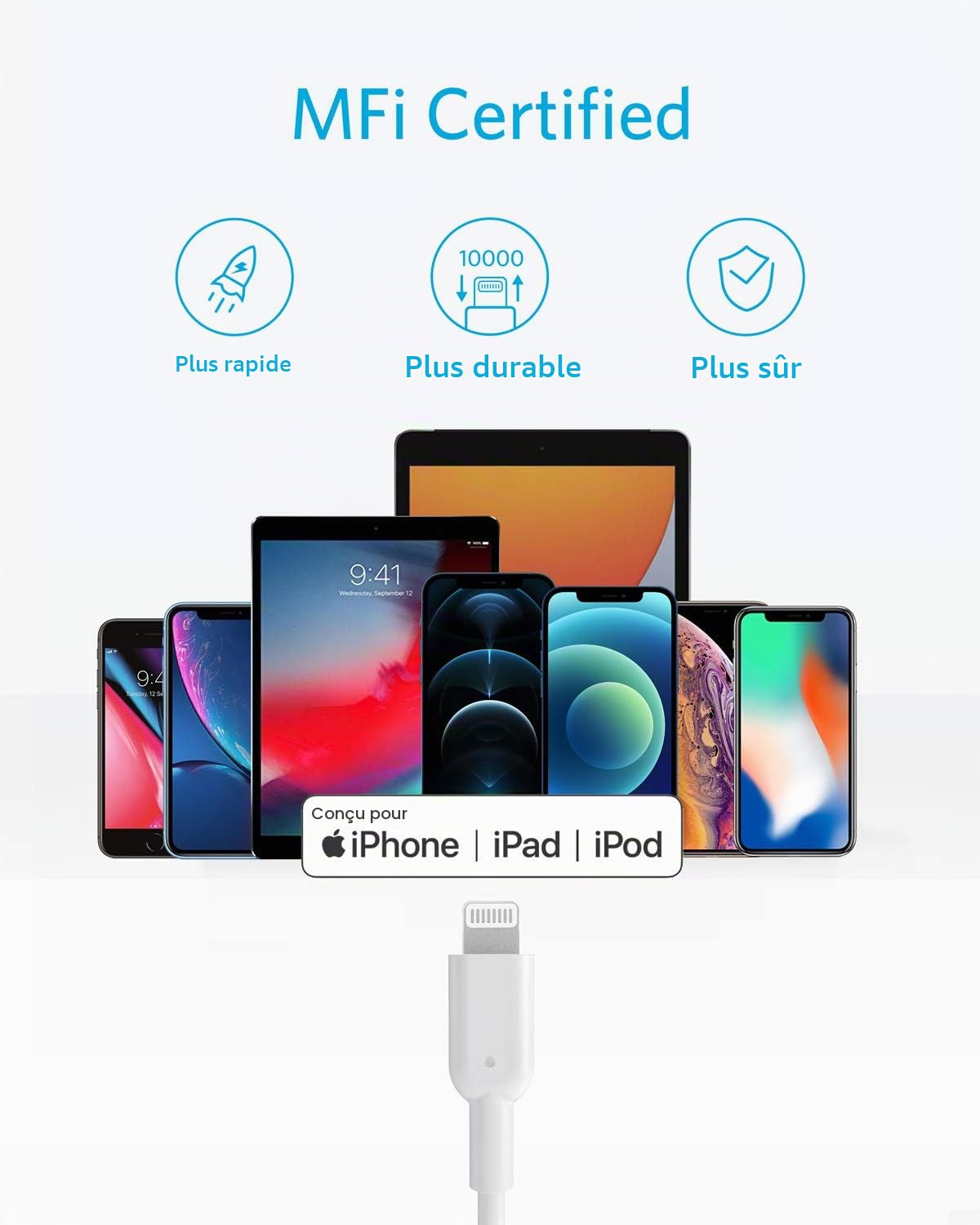 anker-powerline-ii-c-ble-usb-c-vers-lightning-180-cm-certifi-mfi-blanc image 4
