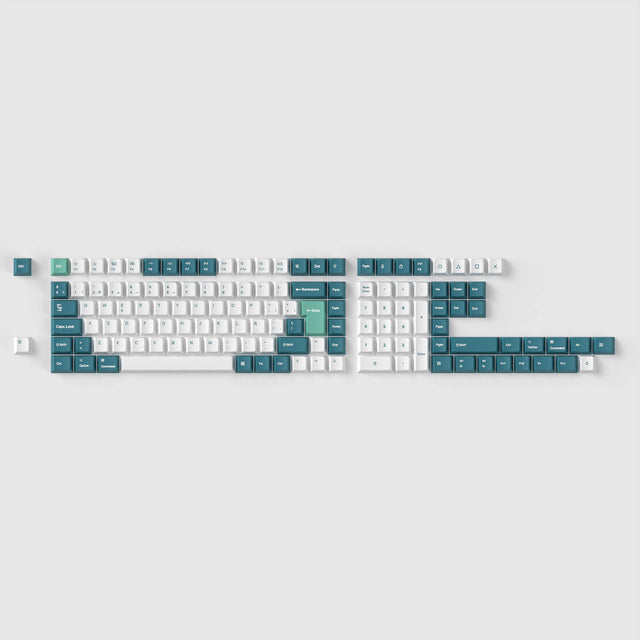 keychron-set-de-touches-iso-cherry-pbt-dye-sub-white-mint image 2