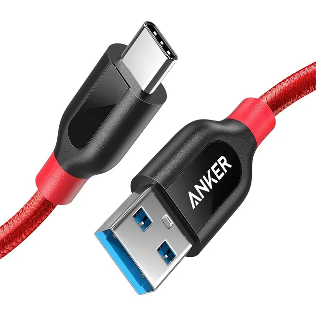 anker-powerline-c-ble-usb-c-vers-usb-a-3-0-nylon-0-9-m image 1