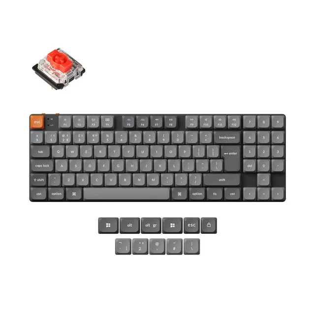 keychron-k13-max-qmk-clavier-m-canique-low-profile-sans-fil-80-numpad-iso image 1