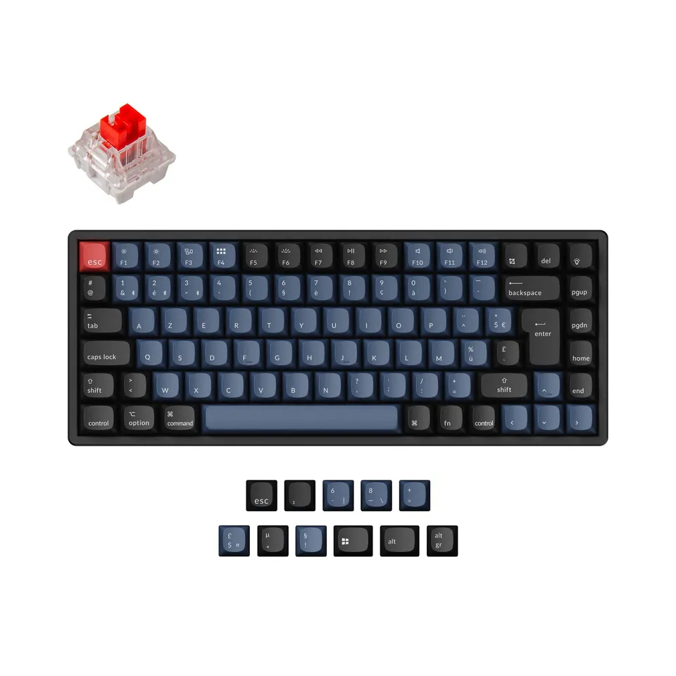 keychron-k2-pro-clavier-m-canique-sans-fil-qmk-via-iso-collection image 1