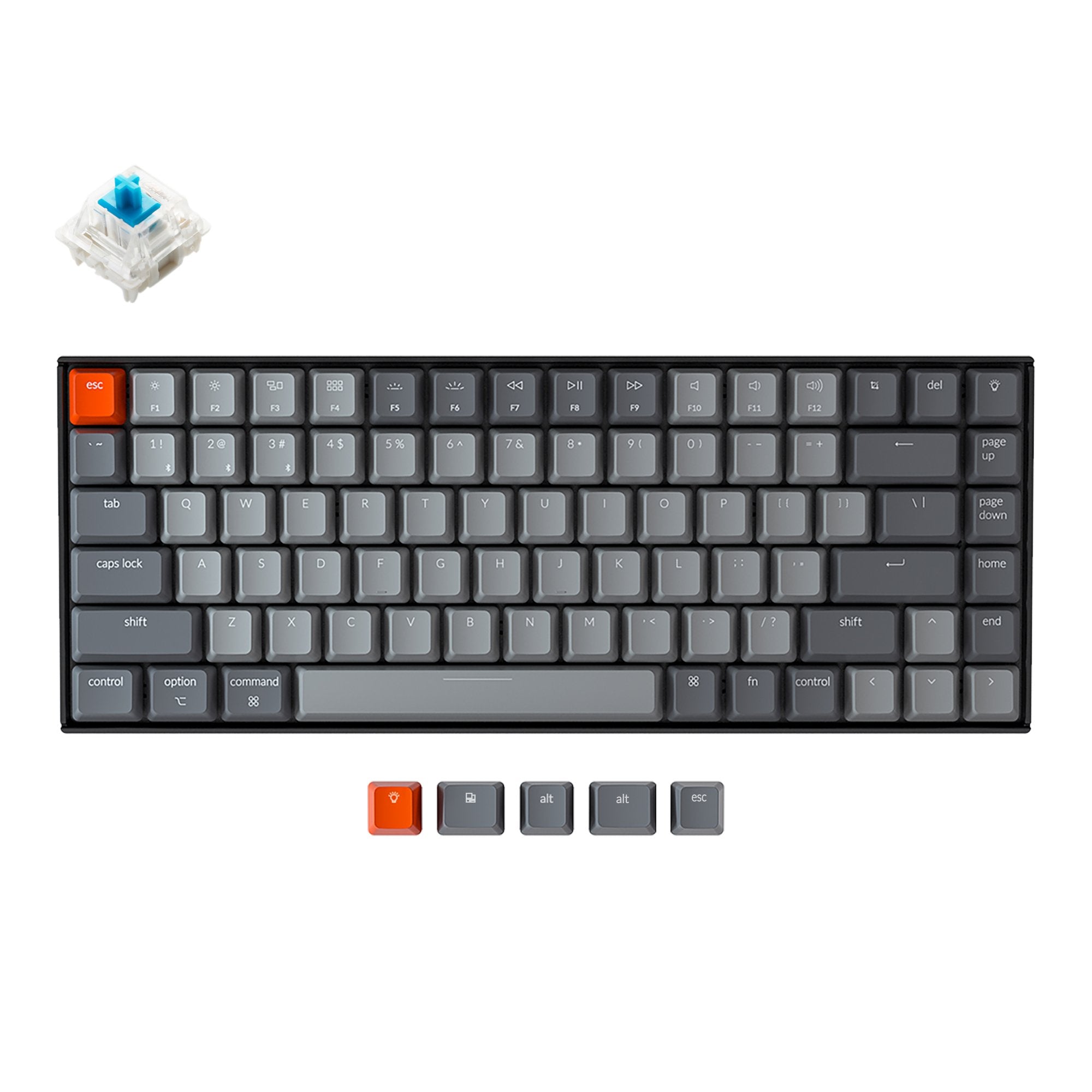 keychron-k2-version-2-clavier-m-canique-sans-fil-75-us-ansi-anglais image 2