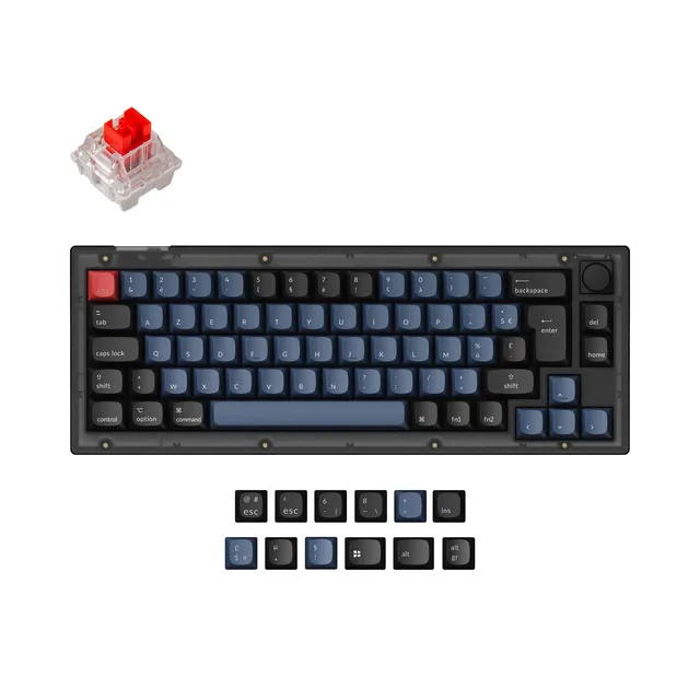 keychron-v2-qmk-clavier-m-canique-custom-filaire-75-collection-iso image 1